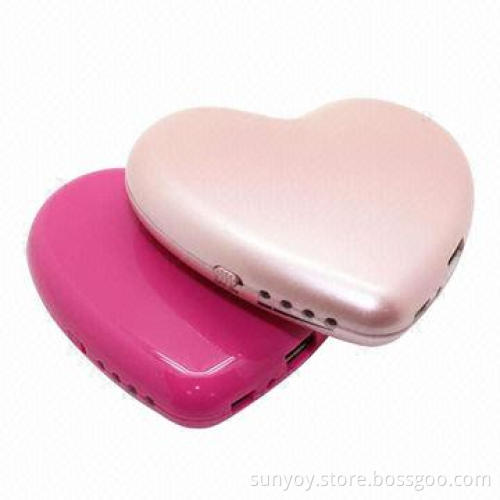 Heart-shaped 5200mAh Power Bank for Samsung/iPhone/HTC Mobile